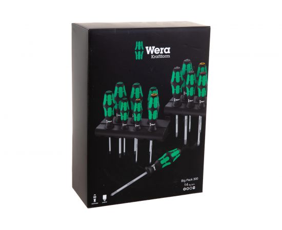 Набор отверток Wera Kraftform Big Pack 300 14 шт. WE-105630 – изображение 5