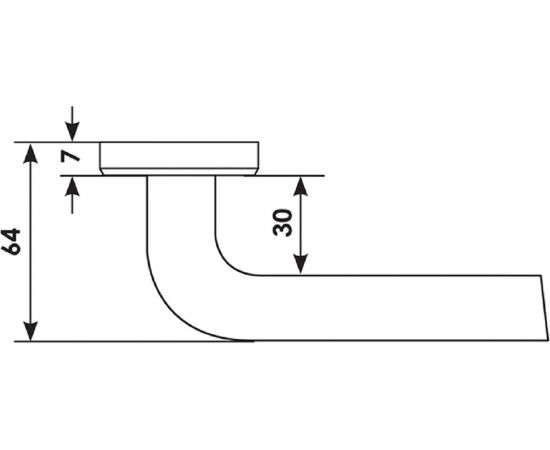 Дверная ручка MORELLI SPUTNIK-SQ CSA цвет - мат. хром 9012312 – изображение 6