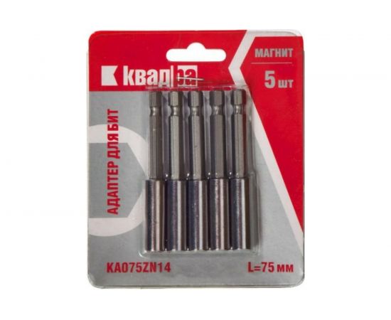 Адаптер для бит слайдер Kvadra (5 шт; 75 мм; 1/4) NOVOCRAFT KA075ZN14 