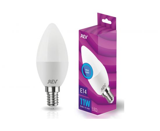 Светодиодная лампа REV C37 Е14 11W, 6500K, дневной свет 32512 3 