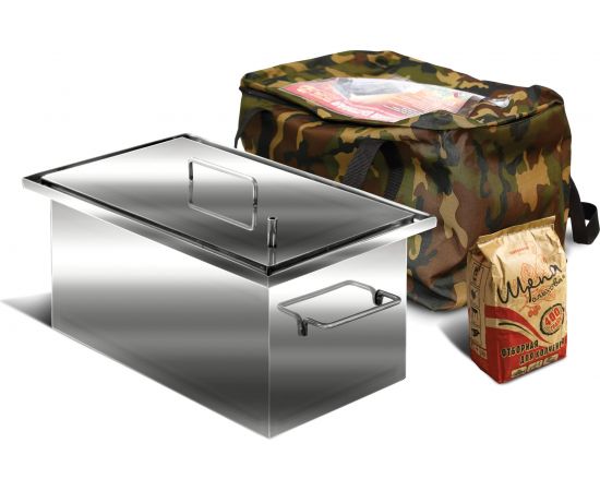 Коптильня из нержавеющей стали 1.5мм AISI 430 Ольховый дым Универсал КУ-12 