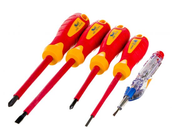 Набор отверток для электрика KRAFT 5 в 1 KT 700495 