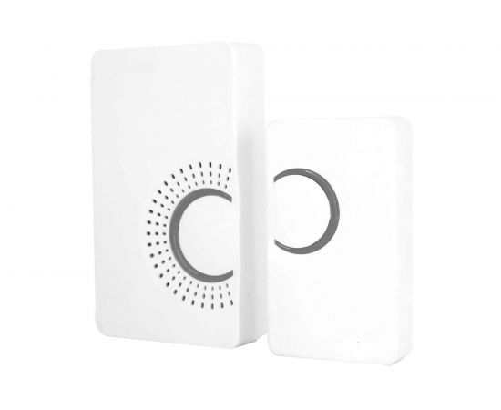 Дверной электронный звонок FERON , 36 мелодий, белый, серый, E-373 23686 