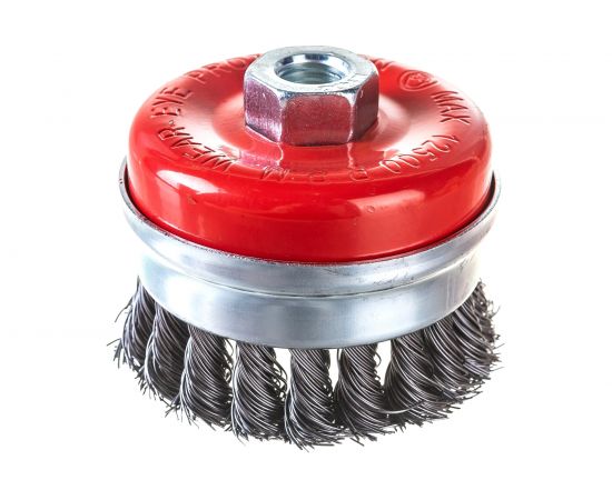 Кордщетка чашеобразная витая усиленная (75 мм; М14) для МШУ REDVERG 6623610 