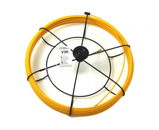 Протяжка для кабеля мини OlmiOn УЗК d=4,5 мм L=20 м в кассете №2, желтый СП-К2-4,5/20 