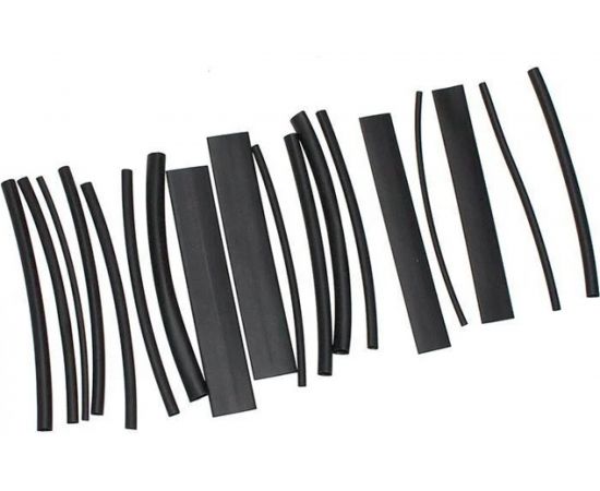 Термоусадочная трубка DolleX набор 18 шт., 1,5 - 10 мм, черные TT-018 – изображение 2