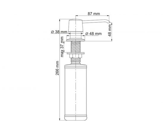 Встраиваемый дозатор для мыла WasserKRAFT K-1799 – изображение 2