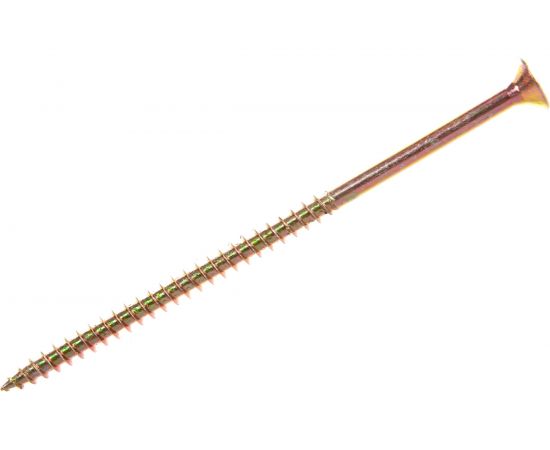 Потайной универсальный шуруп Метизный двор 6,0x120, желтый, 3 шт. 4607173903501 – изображение 2