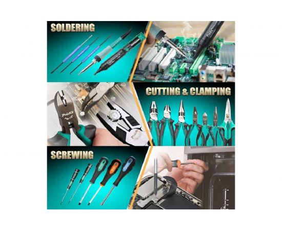 Универсальный набор инструментов для электроники ProsKit PK-1700NB (аналог 1PK-1700NB) С00040170 – изображение 2