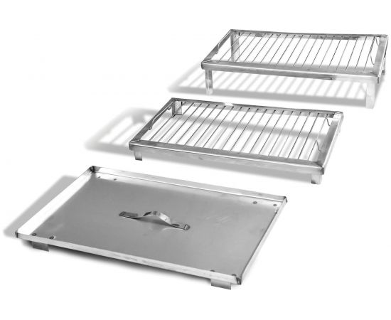 Коптильня из нержавеющей стали 1.5мм AISI 430 Ольховый дым Универсал КУ-12 – изображение 2