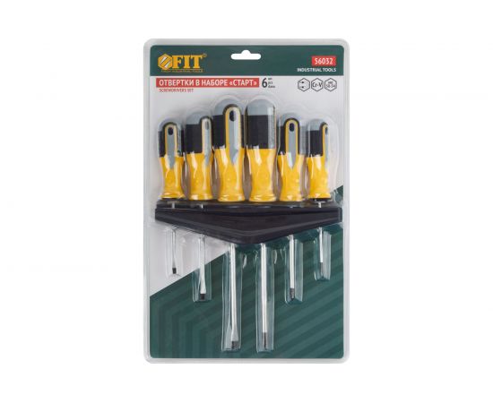 Отвертки FIT Старт, CrV сталь, набор 6 шт 56032 – изображение 2