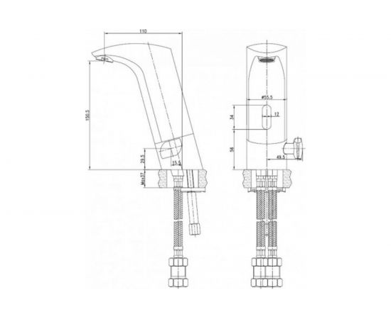 Смеситель KAISER Sensor тюльпан сенсорный 38011 – изображение 2