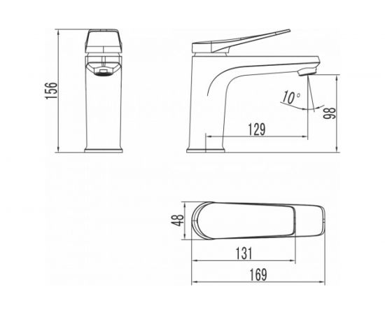 Смеситель для раковины Lemark Bronx LM3706BL – изображение 2