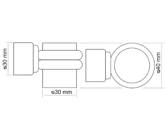 Магнитный дверной ограничитель MORELLI MDS-4 SN, цвет - белый никель 9011028 – изображение 2