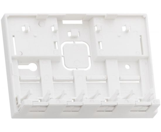 Корпус настенной розетки NIKOMAX 4 порта, белый NMC-MB4P-ST-WT – изображение 2