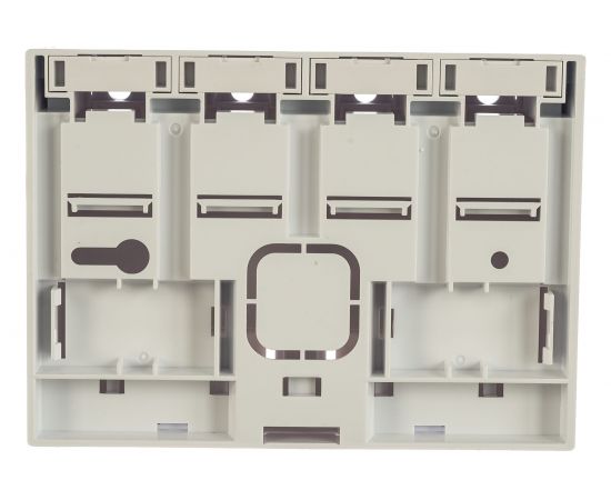 Корпус настенной розетки NIKOMAX 4 порта, белый NMC-MB4P-ST-WT – изображение 3