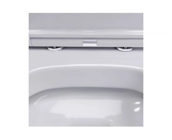 Подвесной унитаз Damixa Sirius безободковый, с сиденьем микролифт DX86C1700SC – изображение 4