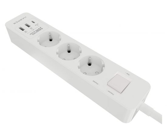 Удлинитель с USB зарядкой HARPER UCH-350 White PD3.0 H00002822 – изображение 6
