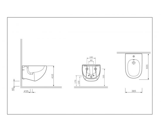 Подвесное биде AM.PM Sensation C303411WH – изображение 6