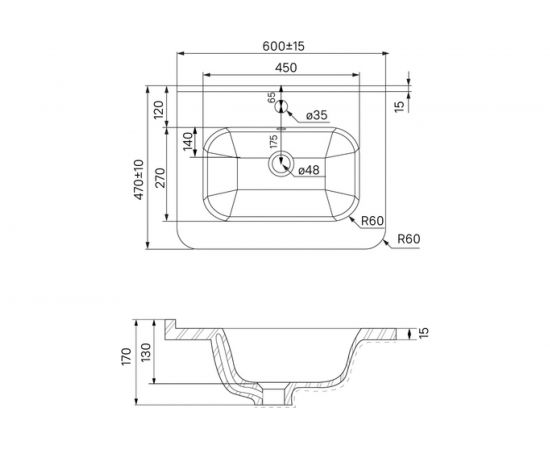 Тумба с умывальником IDDIS Edifice подвесная, 60 см, белая EDI60W0i95K – изображение 8