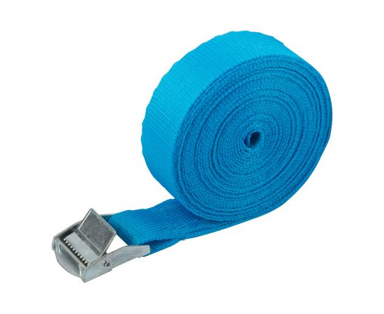 Ремень для крепления груза FIT пряжка с фиксатором, лента 25 мм x 5 м, 250 кг 64914 