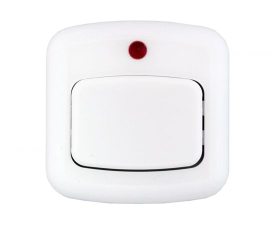 Выключатель для бытовых звонков Bylectrica с индикацией, белый, А11-893 