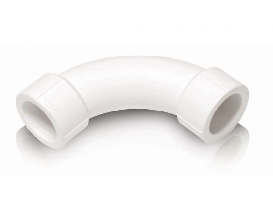 Уголок-отвод Blue Ocean полипропиленовый, плавно-загнутый 90 град - 40 PPRF/90LE(W)-40 