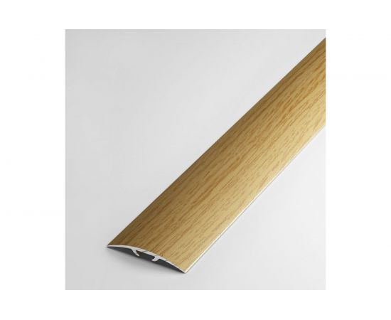 Порог прямой скрытый алюминиевый (35 мм; 0.9 м; декоративный; дуб универсал) Лука 00000001405 