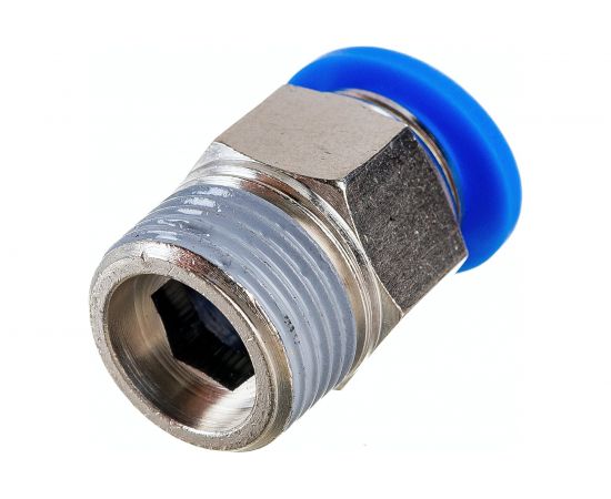 Фитинг цанговый прямой с наружной резьбой 3/8M для трубки диаметром 10 мм SHPI PC 10-R03 