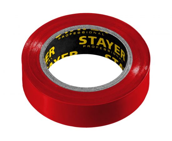 Изолента STAYER Protect-10 ПВХ10м (0,13х15 мм), красная 12291-R 