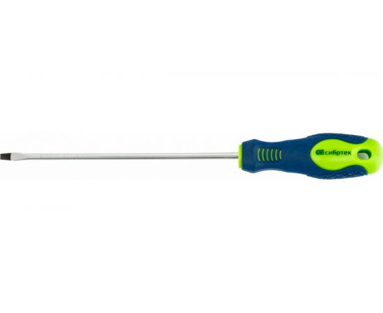 Отвертка СИБРТЕХ SL4.0x150 мм, CrV, 2-х компонентная рукоятка 11863 