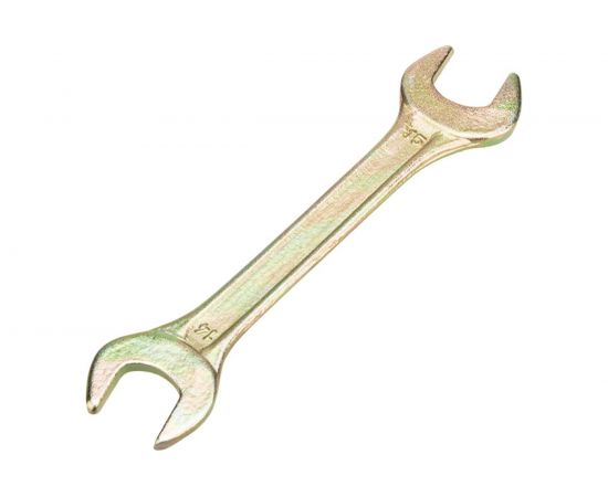 Гаечный рожковый ключ желтый цинк REXANT 14х15 мм 12-5825-2 