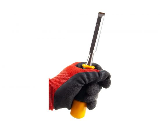 Стамеска, упрочненное полотно, ударопрочная двухкомпонентная ручка, стальной затыльник для ударных работ, 14мм KRAFTOOL EXPERT 1815-14_z01 – изображение 2