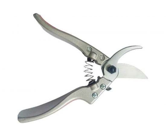 Садовый секатор с нержавеющим проходным лезвием и алюминиевым корпусом TRAUM 205 мм KC-C4258 – изображение 2