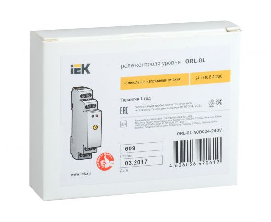 Реле уровня IEK ORL 24-240В AC/DC ORL-01-ACDC24-240V – изображение 2
