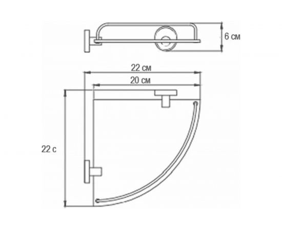 Угловая полка Ekko E3621-1 – изображение 2