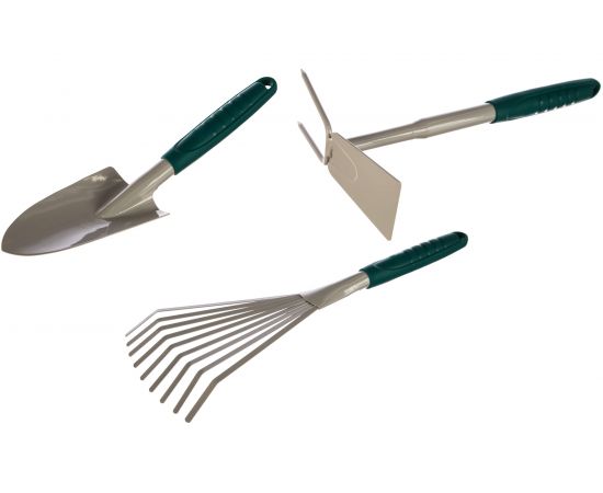 Садовый набор RACO: совок 4207-53481, мотыжка-53486, грабли веерные-53492 4225-53/477 – изображение 2