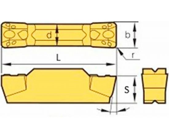 Пластина отрезная MGMN300-T по стали упаковка 10 шт HARDSTONE 4603312182196 – изображение 2