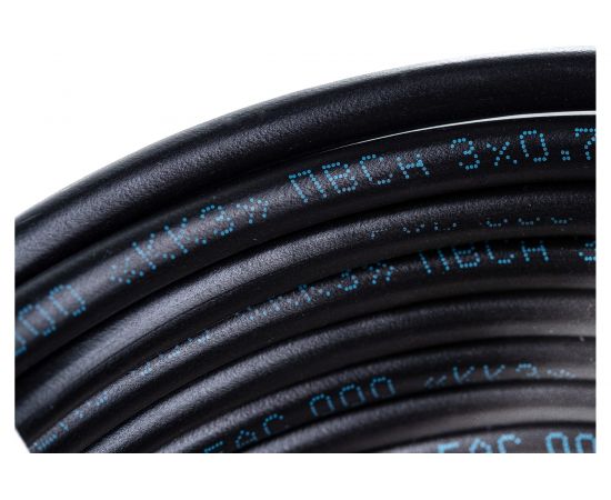 Провод ПВС REXANT 3x0,75 кв.мм черный 10 м ГОСТ 01-8043-10 – изображение 2