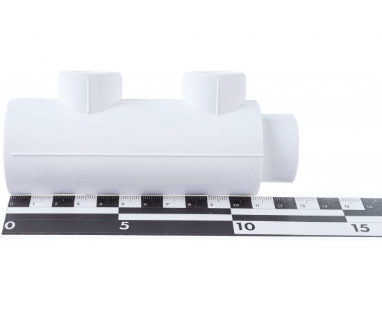 Коллектор Blue Ocean полипропилен, 2 отвода - 32х20х2 осевое - 57 мм PPRF/FCEUM-01(W)-32х20х2 – изображение 2