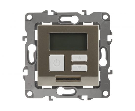 Терморегулятор универсальный 230В, Imax16А, IP20, шампань ЭРА 12-4111-04 Б0031274 – изображение 2