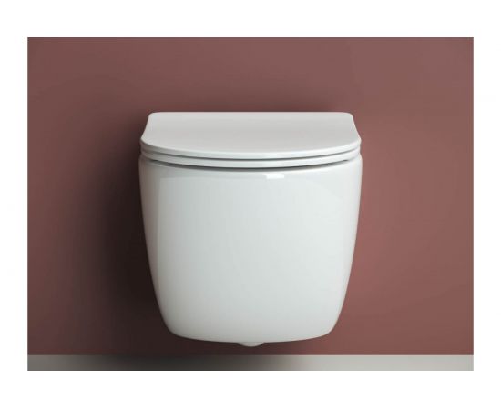 Подвесной унитаз Ceramica Nova FORMA Rimless с крепежом, с сиденьем-крышкой с микролифтом CN3009 – изображение 3