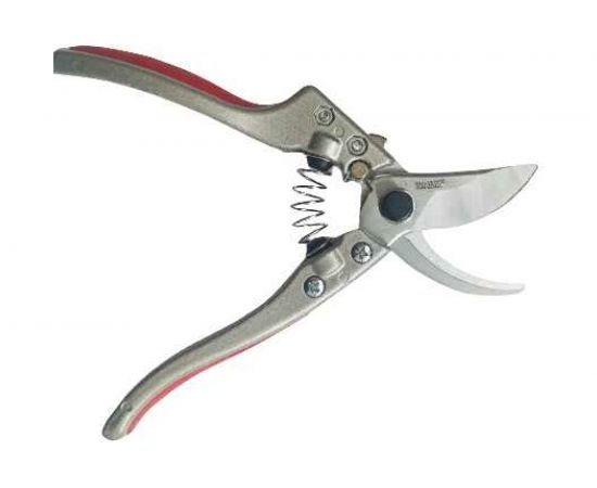 Садовый секатор с нержавеющим проходным лезвием и алюминиевым корпусом TRAUM 205 мм KC-C4258 – изображение 3