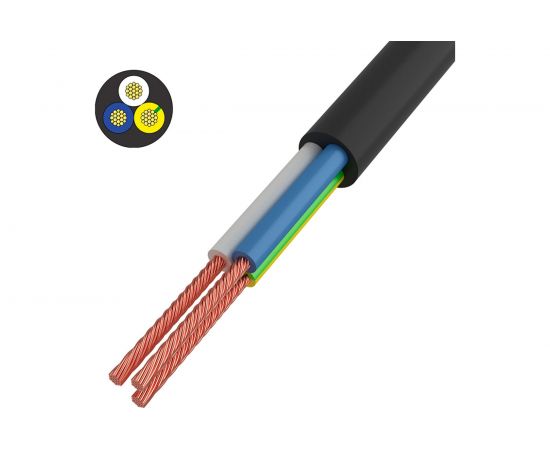 Провод ПВС REXANT 3x0,75 кв.мм черный 10 м ГОСТ 01-8043-10 – изображение 4