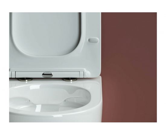 Подвесной унитаз Ceramica Nova FORMA Rimless с крепежом, с сиденьем-крышкой с микролифтом CN3009 – изображение 4