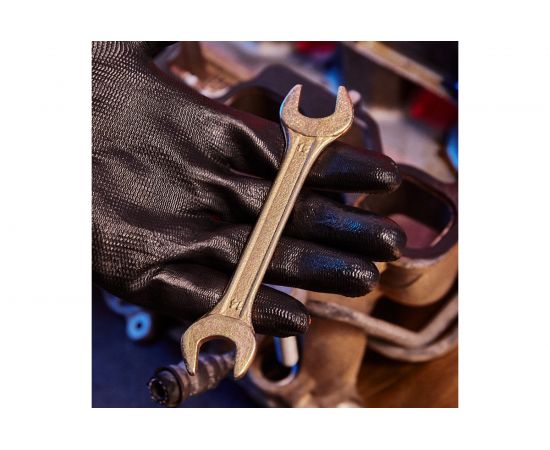 Гаечный рожковый ключ желтый цинк REXANT 14х15 мм 12-5825-2 – изображение 5