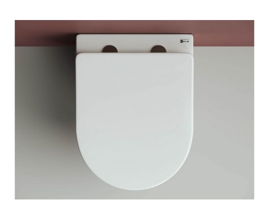 Подвесной унитаз Ceramica Nova FORMA Rimless с крепежом, с сиденьем-крышкой с микролифтом CN3009 – изображение 5