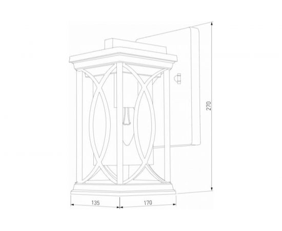 Садово-парковый светильник Elektrostandard Spica черное золото GL 1026D a048172 – изображение 5