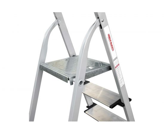 Стальная стремянка с алюминиевыми ступенями 130 мм и органайзером Новая Высота 1x5 1138105 – изображение 6