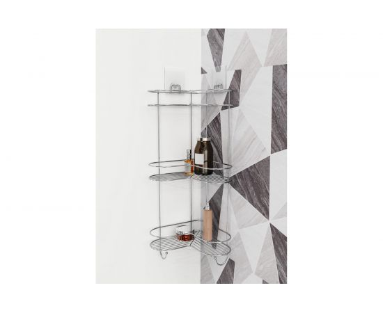 Полка Kleber угловая трехъярусная на силиконовом креплении LITE KLE-LT056 – изображение 7